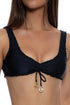 Luli Fama Cosita Buena Wavy Scoop Neck Drawstring Top